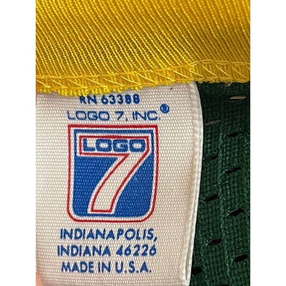 Logo 7 VTG '90s Green Bay Packers #4 Brett Favre NFL Jersey Sz L Made USA 1407 - Picture 6 of 7